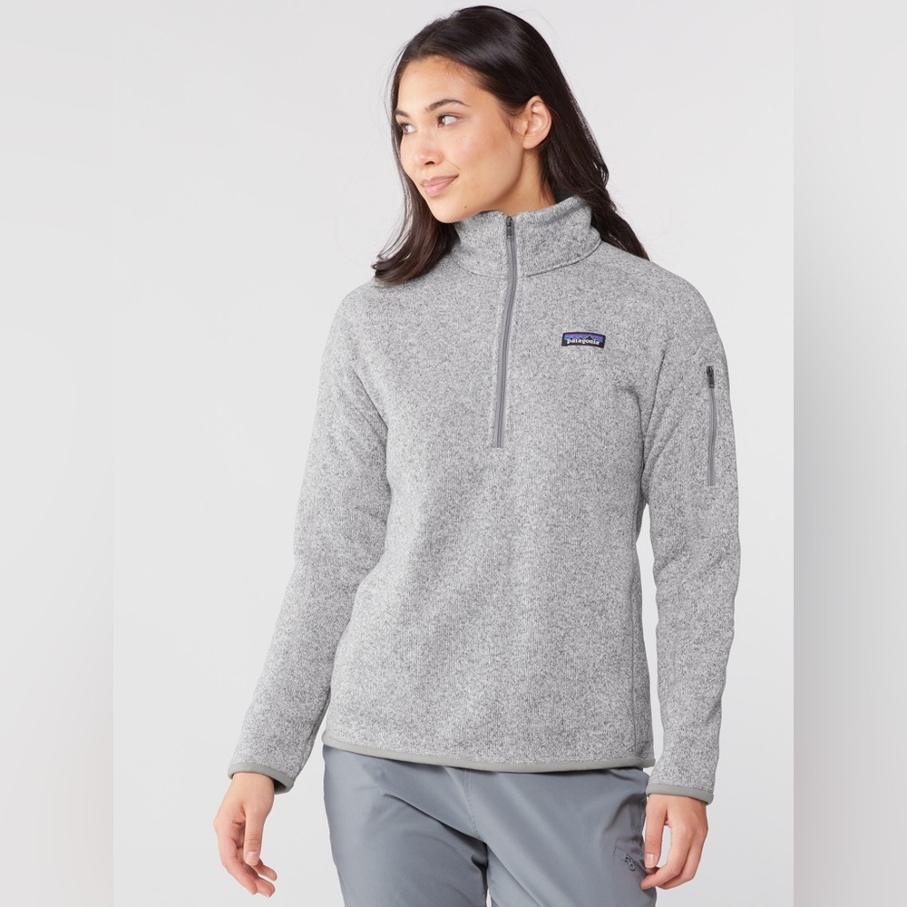 Patagonia Better Sweater 1/4-Zip Fleece Pullover Size XS in Birch White